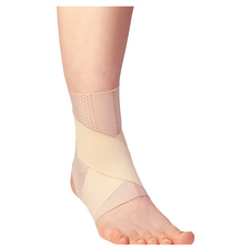 alphax 醫護超彈性護踝支撐帶 輕薄設計 鬆緊帶十字交叉設計 親膚透氣零觸感 寬版包覆安定腳踝, M, 1個