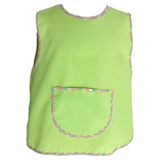 聖新文教 滾邊花紋輕便圍兜 素色葫蘆型 6號 身高100cm, 葫蘆綠, 1件, 1件