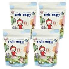 水果寶寶 蘋果凍乾, 無糖添加, 100%天然, 無麩質, 13g, 4包