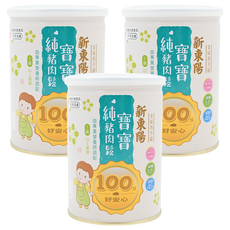 新東陽 寶寶純豬肉鬆, 營養豐富, 高蛋白, 低脂, 低糖, 低鈉, 無防腐劑與味精, 120g, 3罐