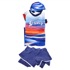 Loveteen 大女衝浪裝二件式 Set Summer Love夏之戀 抗UV 速乾, 多色, 1包