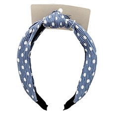 CHIC CHIC日本造型髮箍 SY13485 圓點淺藍 可愛造型 舒適材質 髮飾, 不適用, 1個