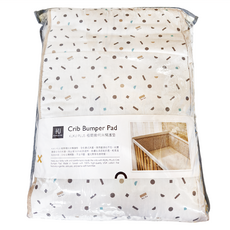 KU.KU Duckbill 酷咕鴨 KUKU PLUS 極簡幾何床欄護墊, 120 x 60 x 29cm, 米灰色, 1個