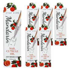 STAR KING 星之冠 祕密花園 指緣油營養筆 5ml 柑橘味, 6個