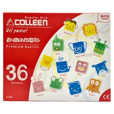 COLLEEN 可力 油性粉蠟筆套裝 36色 優質, 1盒