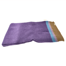 KOCOTREE 石墨烯親子條紋圍巾 成人款 - 藤夢紫 - 115g 材質:100%聚酯纖維, 160 x 23cm