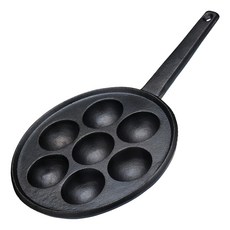 KitchenCraft 7格鬆餅鑄鐵鍋/平底鑄鐵烤盤, 1個, 35cm