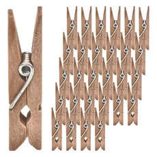 小木夾 Set 100個, 原木色
