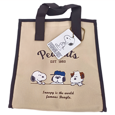 Kiiwi O Snoopy 撞色立體保溫袋, 三兄弟米, 22 x 13.5 x 24cm, 1個