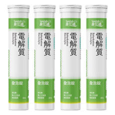 Suntab 身可補 電解質發泡錠 芭樂口味 20顆, 4瓶