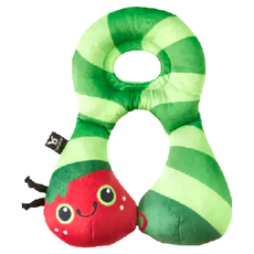 benbat 寶寶旅遊頸枕 毛毛蟲, 適用年齡 1-4歲, 短毛絨材質, 1個