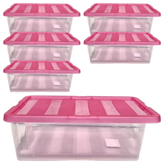 KEYWAY 聯府 常用收納盒 9L, CR-809 顏色隨機, 6個