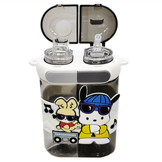 BEDDYBEAR 杯具熊 分倉雙飲杯聯名款兒童水壺, 640ml, 帕恰狗, 1個
