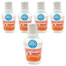 JESTEETH 全璟 齒潔適 清新口氣透明含氟漱口水 蜜桃口味, 500ml, 5瓶