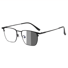 UV400 漸進多焦點防藍光老花眼鏡 智能變色 抗紫外線 記憶鈦 QTPM3039B 100度