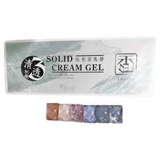 LADIES 香色 固態眼影膠套組 每套6色, 6色, 1組