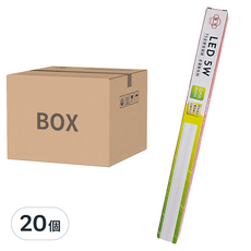 旭光 5W LED T5全塑支架燈 22.3 x 29 x 313mm 4000K, 自然色, 20個