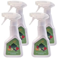 怕怕髒 papaz 乾淨蔬果清潔劑，成分天然，有效去除農藥殘留, 400ml, 4瓶