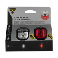 TOPEAK Highlite Comb Race 鑽戒型前/後警示燈套組, IP5防水, TMS067, 1組