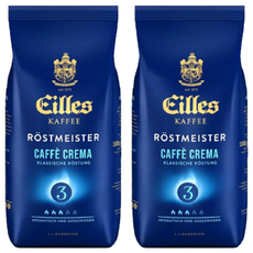 Eilles 皇家 CAFFE CREMA 中烘焙 德國原裝進口, 咖啡豆, 1kg, 2包