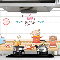 半島良品 炫染廚房防油貼磁磚貼 超級美味, 1個