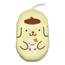 SANTAN 造型沐浴海綿-布丁狗，蓬鬆柔軟海綿，多款可愛卡通造型, 1個