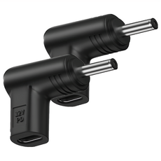 UniSync Type-C母轉DC公PD誘騙轉接頭 12V 5.5 x 2.5mm, 單一商品, 2個