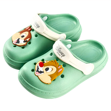 兒童款 洞洞防水布希鞋, 奇奇蒂蒂 綠色, 15