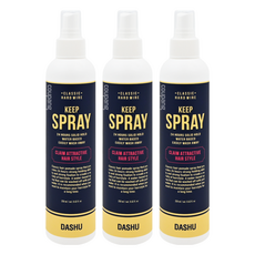 DASHU 男士經典硬派定型噴霧，24小時強力定型，水基底易清洗, 250ml, 3瓶