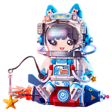 LoZ 微型積木MINI宇航員 LOZ1753 11 x 9.5 x 11cm 597片, 青花瓷宇航員, 1盒