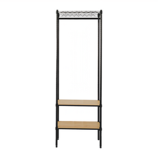 dayneeds 日需百備 松木 烤漆三層單桿衣櫥, 黑色
