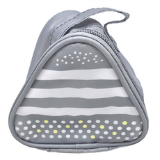 TORUNE 飯糰便當袋 條紋圓點, 85 x 100 x 105mm, 1個, 灰色