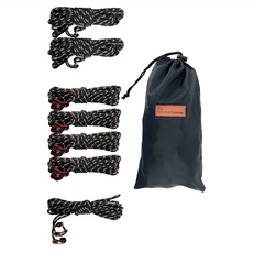 Forest Outdoor 群森戶外 天幕營繩懶人包, 黑色 + 金色