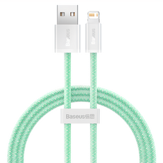 Baseus 倍思 靈動系列 IOS快充數據線 USB to iP 2.4A, 1m, 綠色, 1條