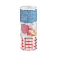 KOKUYO 國譽 Bobbin 紙膠帶 #0972 15mm*3m 3入組, 彩色, 1組