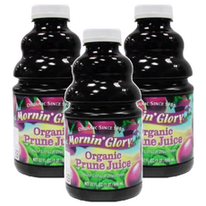 O'natural 歐納丘 Mornin’Glory 有機純黑棗汁, 富含膳食纖維, 無添加糖, 無防腐劑, 946ml, 3瓶