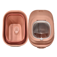 STYLE 格調 全密封防蟲防潮家用可折疊儲物米桶, ME-003-P, 38 x 32 x 45cm, 1個