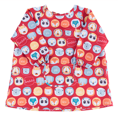 Familidoo 法米多 兒童款 畫畫衣 防水材質, 紅