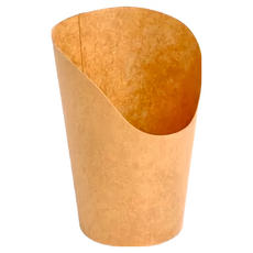 牛皮紙斜口紙杯 12oz 口徑6X 高12CM 耐熱90度, 50個, 1組