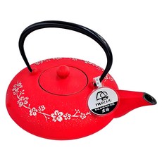 IWACHU 岩鑄 多色鑄鐵壺 #12388 600ml 日本製造 泡茶使用, 紅莓色, 1個