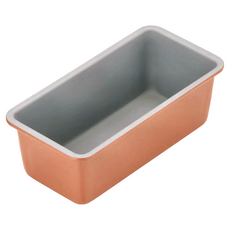 QueenRose霜鳥 不沾長方形磅蛋糕烤模 (橘色), 小(16.7 x 7.8 x 6cm), 1個