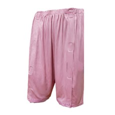 感恩使者 女款 臥床全開式魔鬼氈護理服 春夏款 ZHCN2336 L 臀圍 106cm 褲長 50cm 粉紅色, 1件