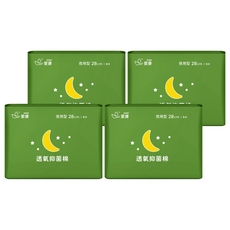 icon 愛康 透氧抑菌棉 夜用型 28cm 8片, 極致輕薄棉表層 0.16cm, 1.5倍速效透氣, 夜用型(28cm), 4包