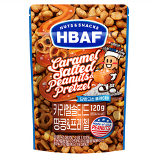 HBAF 花生蝴蝶餅 焦糖鹽味, 120g, 1包