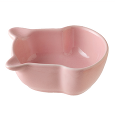 好物良品 糖果色亮光釉醬料碗 小熊款, 陶瓷材質 8.5x3cm, 粉色, 1個