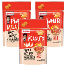 Koh-Kae 大哥 麻辣味花生豆 泰國進口, 80g, 3包