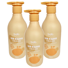bab 培寶 微晶酵素奶瓶清潔劑, pH值弱酸性配方, 溫和不刺激肌膚, 500ml, 3瓶