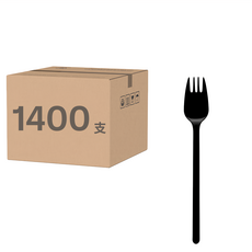 巨菄行 PS大叉匙 K062 黑色, 1400支, 1箱