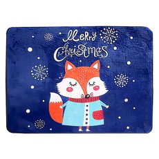 FOCA 北歐多功能地墊, 等愛的狐狸 靛色, 1入