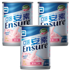 Abbott 亞培 Ensure 安素 草莓口味, 237ml, 3罐